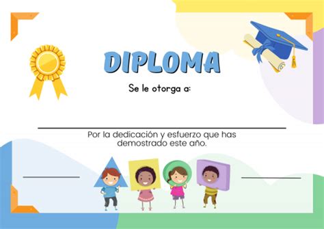 Colección Diplomas Fin De Curso Editables Orientacion Andujar