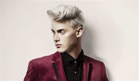 Mens Hair Colour Trend Platinum Blonde Salon