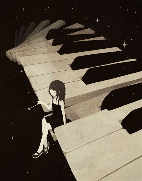 Anime Girl On Piano I Love This So Much It Looks Magical Anime