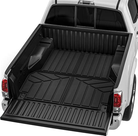Yitamotor® Tpe Truck Bed Mat For 2005 2023 Toyota Tacoma Double Cab Wi