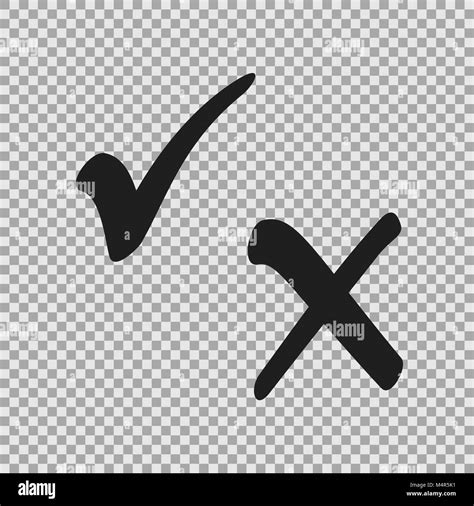 Check Mark No Background Stock Vector Images Alamy