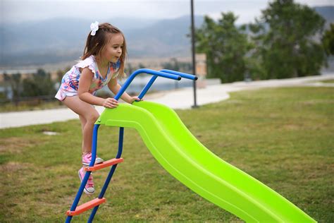 Kids 6ft Outdoor Slide Playground Slide Freestanding Equipment Outdoor