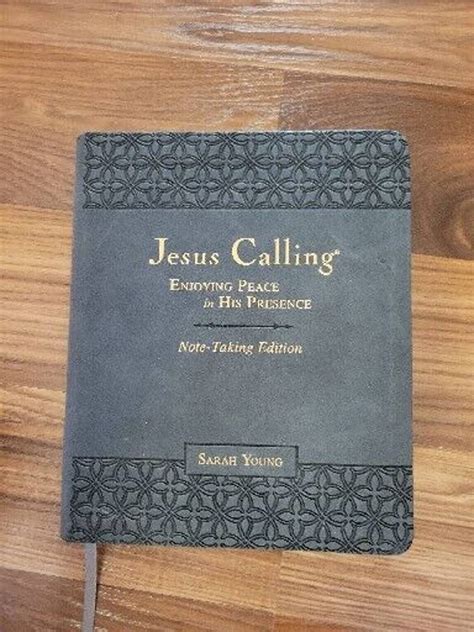 Jesus Calling Note Taking Edition Leathersoft Black With Etsy