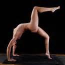 Vivastra Kama Yoga Erotic Nude Yoga Supine 18 Wheel Chakrasana