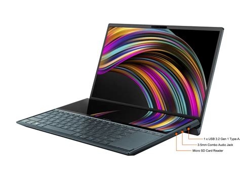 Asus Laptop Zenbook Duo Intel Core I7 10th Gen 10510u 180ghz 8 Gb