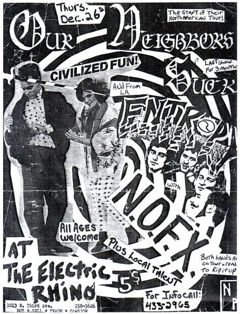12 More Punk Show Flyers From The 1980s Punk Poster Vintage Concert