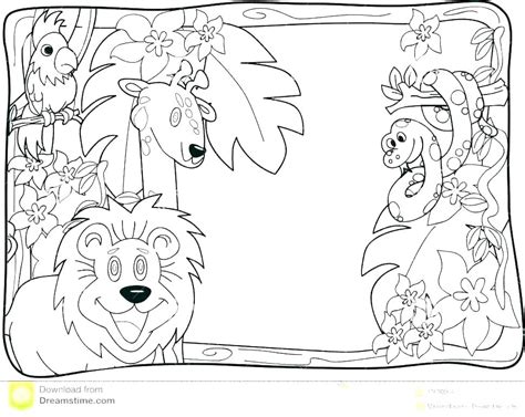 Printable Jungle Animal Coloring Pages At Getdrawings Free Download