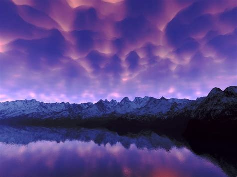 Purple Sky | purple sky, lake, mountains, nature, purple, sky | Purple sky, Sky, Nature images