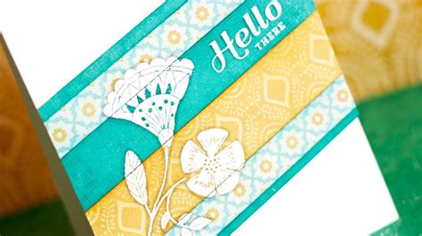 Stamping Patterned Paper Youtube