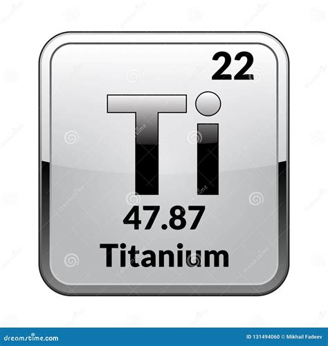 Titanium Symbol From Periodic Table Stock Photo CartoonDealer Com