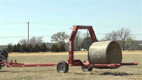 Load And Haul Round Bales With Ease With The 2ez Bail Mover Youtube