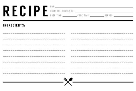 As stated already, this recipe design is available in an editable word document. 13+ Free Recipe Card Templates - Excel PDF Formats