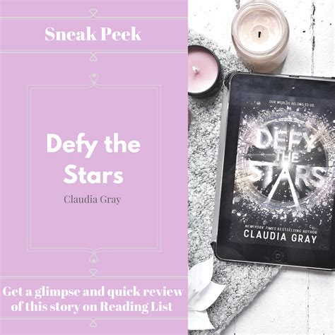 Defy The Stars A Sneak Peek Reading List