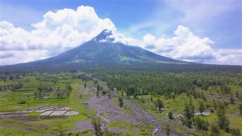 Aerial Footage Of Mayon Volcano Philippines Youtube