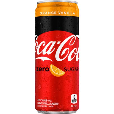 Coca Cola Orange Vanilla Zero Sugar Can 12 Fl Oz Soda And Mixers
