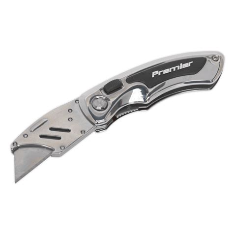 Locking Pocket Knife With Quick Change Blade Anvil Tool