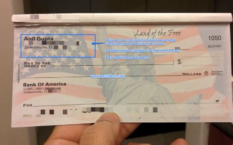There is something to think about. Order New Checks on Address Change in USA?