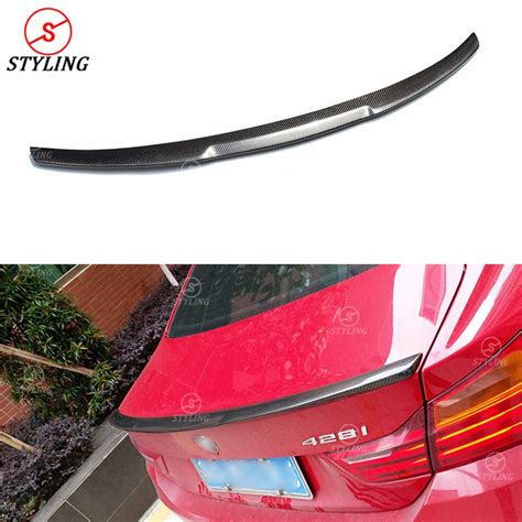 These products are made of abs plastic mixed with granular filters, which make the. For BMW F32 Carbon Spoiler M4 Style Coupe 4 Series F32 428I 435I Carbon Fiber rear spoiler car ...