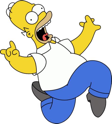 Homer Simpson Png Homer Simpson Running Png Clipart Full Size