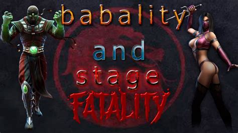 Mortal Kombat все Stage Fatality и Babality YouTube