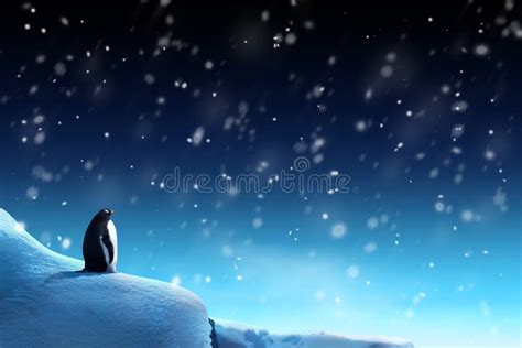 Winter Penguin With Sunglasses Stock Image Image Of Expedition
