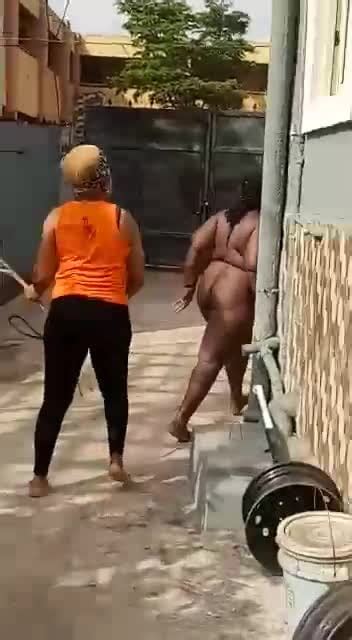 African Bbw Mom Caught Cheating Stripped Naked And