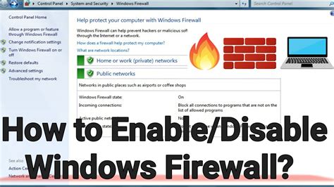 How To Turn Off Windows Firewall In Windows 7 Disable Window Firewall