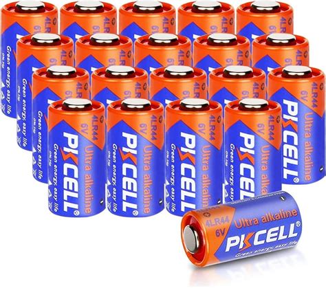 Dog Collar Batteries By Pkcell 20 Pack 6v Akaline Battery 4lr44