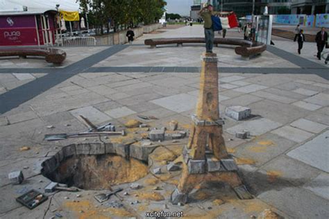 3d sidewalk art is much larger than it appears in the photographs you have seen on line. Amazing 3D Sidewalk Art Photos - XciteFun.net