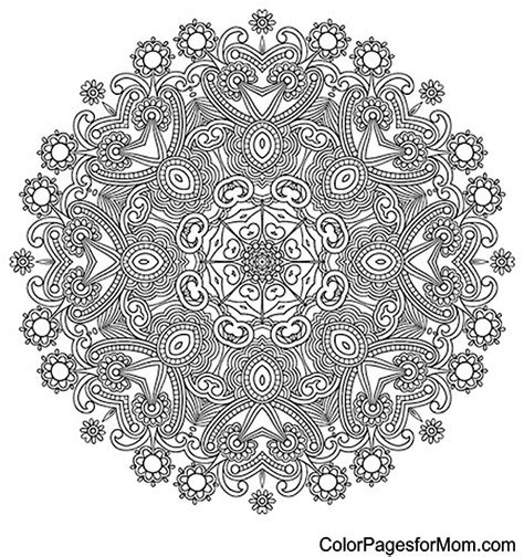 Mandala 22 Advanced Coloring Page
