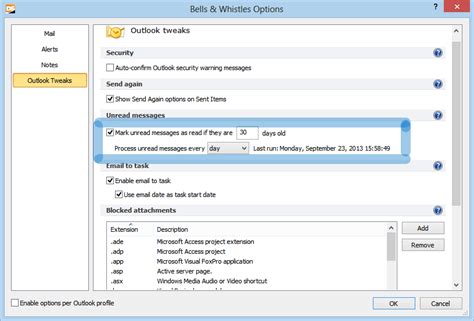 Automatically Mark Old Unread Emails As Read In Outlook