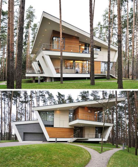 16 Examples Of Modern Houses With A Sloped Roof Modern Architects
