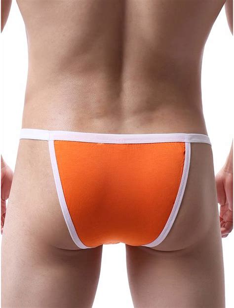 Buy Ikingsky Mens High Leg Opening Modal Bikini Underwear Sexy Low Rise Brazilian Cut Bulge