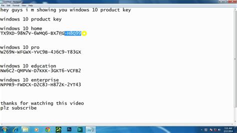 Windows 10 Product Key Serial Keys