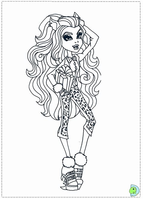 Monster High Doll Paper Colouring Pages Page 2 Monster High