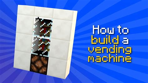 Minecraft How To Build A Vending Machine Tutorial YouTube