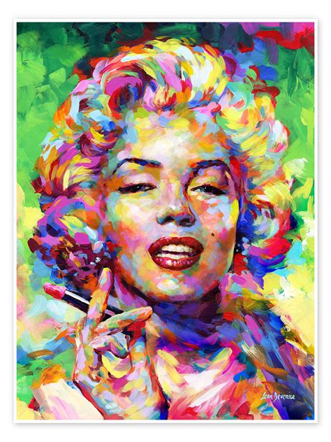 Wandbild „marilyn Monroe Lipstick Pop Art“ Von Leon Devenice