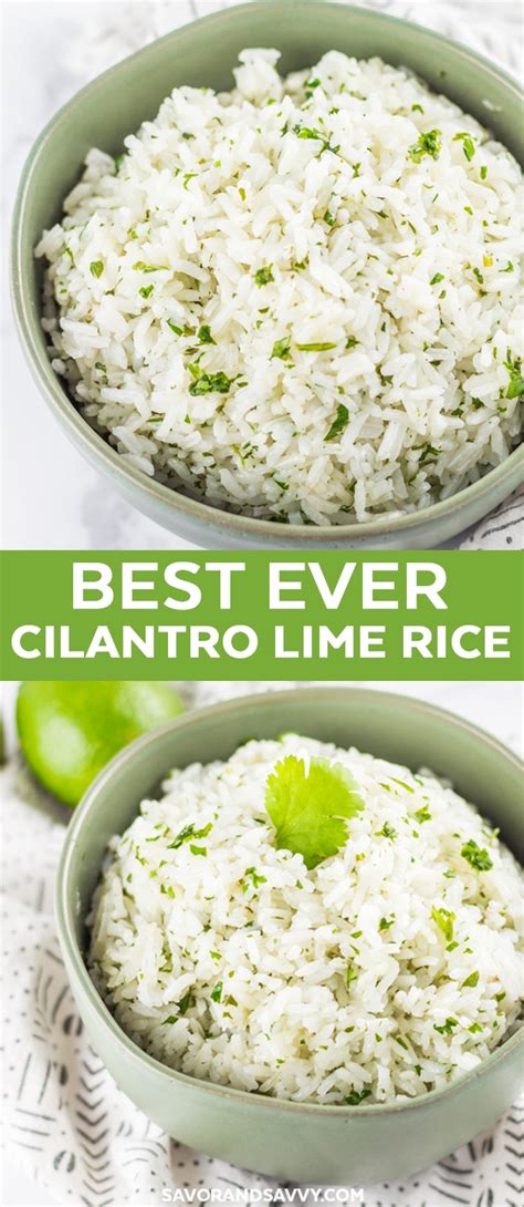 This rice recipe is so easy to make. Cilantro Lime Rice Recipe