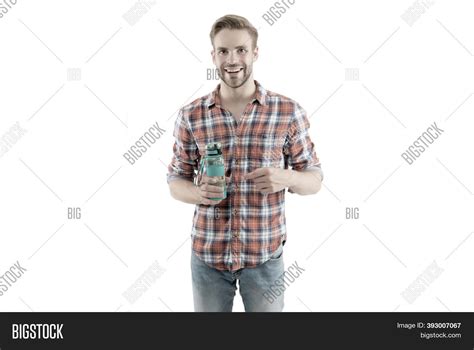 Man Hold Water Bottle Image And Photo Free Trial Bigstock