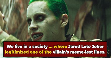 Jared Leto Ad Libbed Jokers We Live In A Society Zack Snyder Says