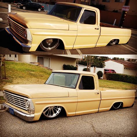 Bagged 1969 Ford F 100 “sinister” One Off Project Rides On 24s Like A