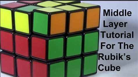 How To Solve The Rubiks Cube Middle Layer Fast Easiest Tutorial
