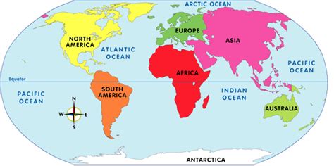 Continents And Oceans Map Quiz Quiz Online