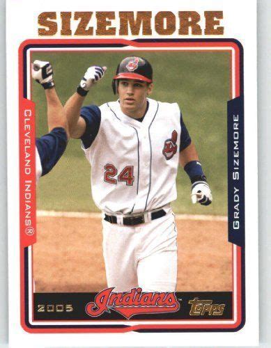 It functions like a health insurance card, but only works within the grady health systems. 2005 Topps Baseball Card # 377 Grady Sizemore Cleveland Indians by Topps. $1.73. 2005 Topps ...