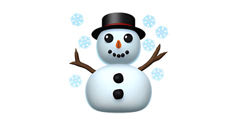 ☃️ Muñeco De Nieve Con Copos De Nieve Emoji — Significado Copiar Y
