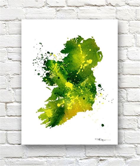 Explore The Beauty Of Ireland With This Contemporary Watercolor Art Print