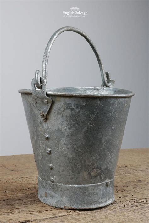 Small Galvanised Riveted Buckets Planters Available Now Click The