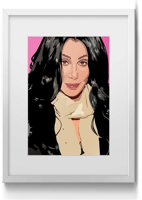 Cher Goddess Of Pop Art Print A5 A4 A3 A2 Illustration Etsy