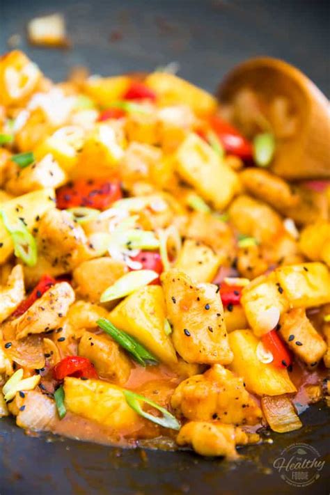 Easy, healthy, and packed with fresh veggies. Pineapple Chicken • The Healthy Foodie