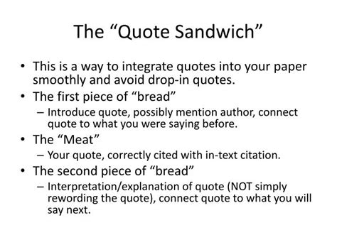 As i've described here, students must move… PPT - Quote Sandwiches PowerPoint Presentation - ID:1840117